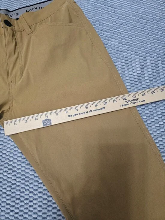 NWT Orvis Men’s Tech Travel Pants – Khaki Chino – Size 34x29 - Picture 6 of 8